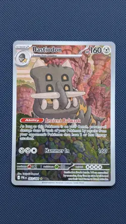 Pokemon Tcg Bastiondon IR 093/084 Pitch Black Mint Condition - Image 1