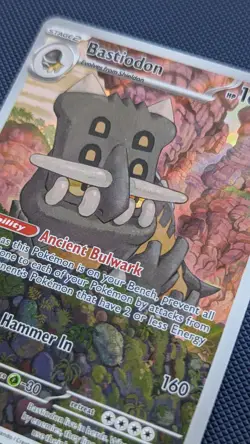 Pokemon Tcg Bastiondon IR 093/084 Pitch Black Mint Condition - Image 2