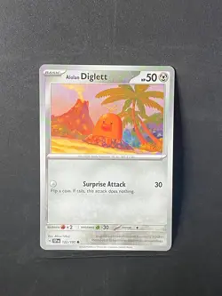Alolan Diglett 122/191 Common Surging Sparks Pokemon Lightly Played - Image 1