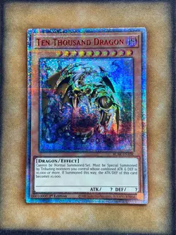 Yugioh Ten Thousand Dragon BLAR-EN10K 10000 Secret Rare 1st Ed NM - Image 1