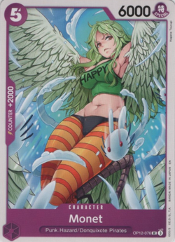 Legacy of the Master Monet #OP12-076 OP-12 One Piece TCG Black Special Character - Image 1