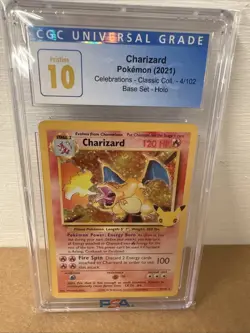 Pokemon Celebrations 25th Classic Collection Charizard 4/102 CGC 10 Pristine - Image 1