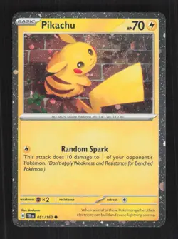 Pikachu SV05: Temporal Forces Pokemon Holo #051/162 - Image 1