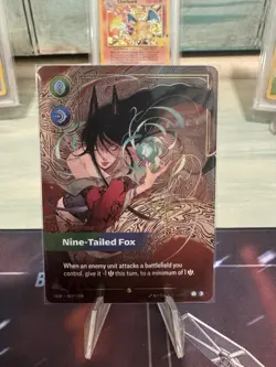 League of Legends Riftbound English TCG Card Ahri OGN·303/298 Signature - Image 3