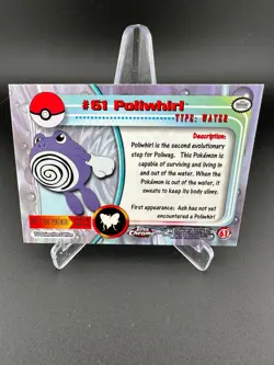 Poliwhirl #61 Holo Topps Chrome Trading Cards Series 1 Pokemon NM - Image 2
