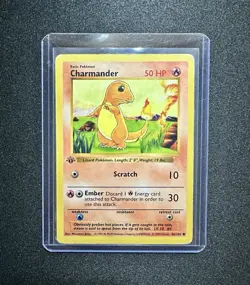 Pokemon Charmander 1st Edition Shadowless Base Set 1999 Card 46/102 - Image 1