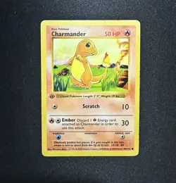 Pokemon Charmander 1st Edition Shadowless Base Set 1999 Card 46/102 - Image 2