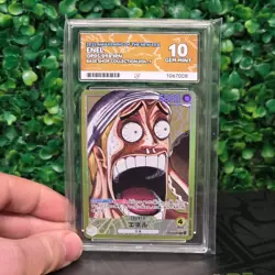 Enel OP05-098 One Piece Base Shop Promo Card Collection #098 Ace Gem mint 10 - Image 1
