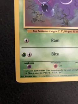 Pokemon Team Rocket Unlimited 70/82 Zubat Common LP - Image 4
