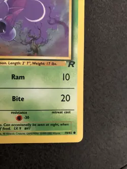 Pokemon Team Rocket Unlimited 70/82 Zubat Common LP - Image 5
