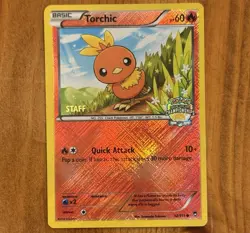Torchic 12/111 - STAFF, VLP, State Championships, Pokemon League Promo TCG Card - Image 1