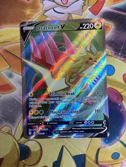 Dracozolt V (Full Art) 178/203 Swsh07: Evolving Skies Pokemon Card Holo -NM - Image 1