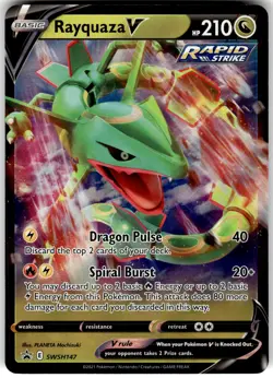 Rayquaza V Holo SWSH: Sword & Shield Promo Cards SWSH147 2019 NM - Image 1