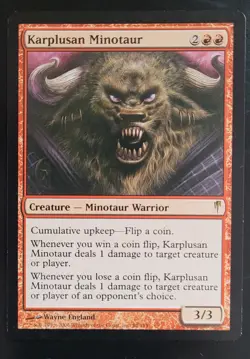 1x Karplusan Minotaur MTG Coldsnap- M/NM condition - Image 1
