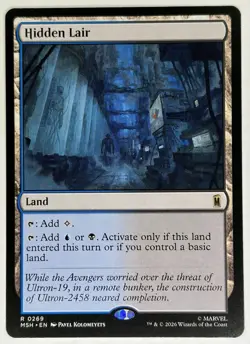 Hidden Lair 269 | Marvel Super Heroes Rare Land Near Mint - Image 1