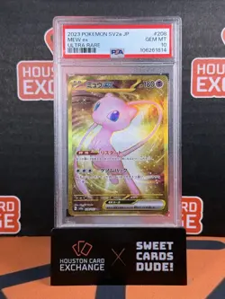2023 Pokemon Japanese SV2A 151 Mew ex Ultra Rare PSA 10 #208 - Image 1