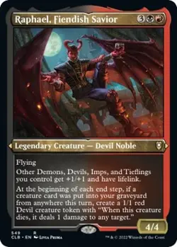 Foil - Raphael, Fiendish Savior (Foil Etched) - 549 / NM / English MTG - Image 1
