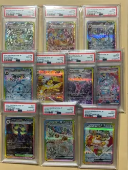 PSA 10 Terastal Festival Eevee Evolution SAR Complete Set Of 10 Pokemon Japanese - Image 1