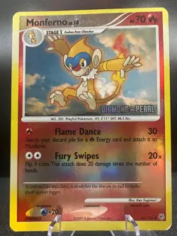 Monferno 056/130 Burger King Promos Pokemon Lightly Played - Image 1