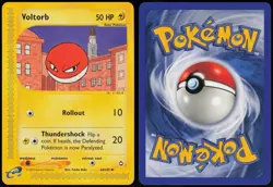Voltorb 64/147 Aquapolis Uncommon Pokemon Card - NM - Image 3