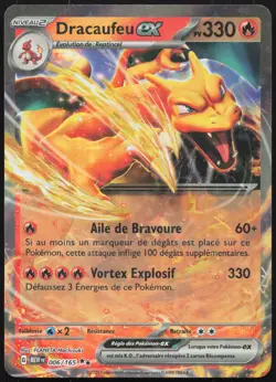 Carte Pokemon Dracaufeu-ex 006/165 Pokemon 151 Francais - Image 1