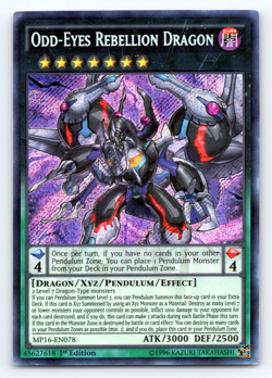 LP Odd-Eyes Rebellion Dragon - MP16-EN078 - Secret Rare 1st Edition Yugioh - Image 1