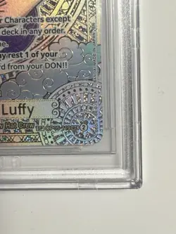 BGS 9.5 Monkey.D.Luffy Gold Foil SP OP05-119 A Fist of Divine Speed - Image 4