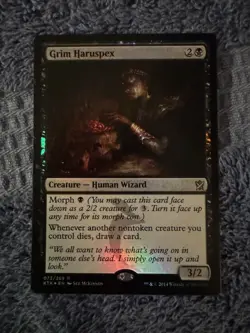 MTG Khans of Tarkir #73 Grim Haruspex FOIL NM - Image 1