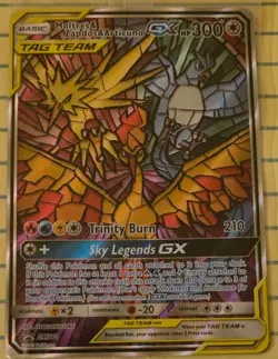 Pokemon TCG Moltres & Zapdos & Articuno GX SM210 Hidden Fates Promo SEALED - Image 1