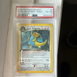 Pokemon Team Rocket Dark Dragonite 1st Edition Holo 5/82 PSA 4 (2000) - Image 3