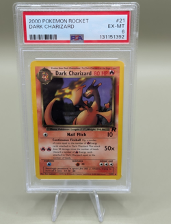 Pokemon TCG Team Rocket Dark Charizard Rare 21/82 PSA 6 Eng 2000 - Image 1