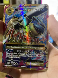 Pokemon TCG Mega-Blastoise-EX XY Evolutions 102/108 Holo Full Art NM/M Condition - Image 1