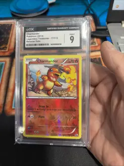 Pokemon Charmander 2013 17/113 Legendary Treasures Reverse Holo CGC 9 Mint - Image 1