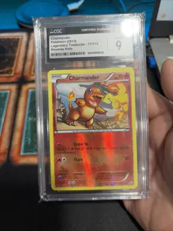 Pokemon Charmander 2013 17/113 Legendary Treasures Reverse Holo CGC 9 Mint - Image 5