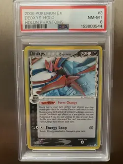 Pokemon Deoxys Delta Holon Phantoms 2006 Holo PSA 8 (looks better) - Image 1