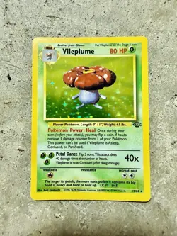 1999 Pokemon Jungle Vileplume Holo Rare #15/64 Wizards of the Coast WOTC - Image 1