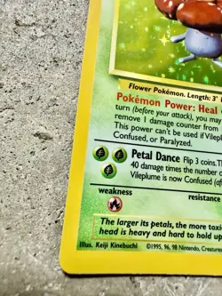 1999 Pokemon Jungle Vileplume Holo Rare #15/64 Wizards of the Coast WOTC - Image 2