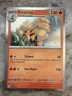Arcanine SVP 011 Scarlet & Violet Cosmos Holo Promo Pokemon Swirl NM - Image 1