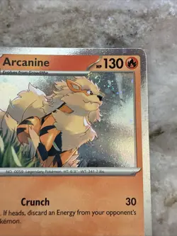 Arcanine SVP 011 Scarlet & Violet Cosmos Holo Promo Pokemon Swirl NM - Image 2