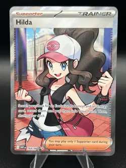 Pokemon Hilda Full Art Ultra Rare Trainer White Flare 164/086 NM - Image 1