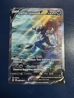 Hisuian Samurott V GG51/GG70 Holo - Pokemon Crown Zenith NM - Image 1