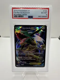 Pokemon Rayquaza EX (104 Full Art) 104/108 Roaring Skies Holo PSA 6 - Image 1