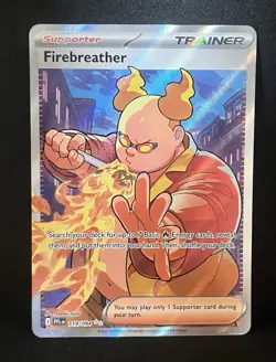 Pokemon TCG Firebreather 119/094 Me02: Phantasmal Flames Holo Ultra Rare - Image 1