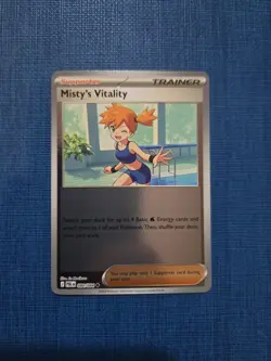 Misty's Vitality 080/084 Uncommon Pitch Black Pokemon Reverse Holo Near Mint - Image 1