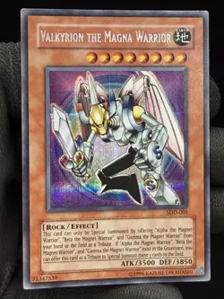 Valkyrion the Magna Warrior SDD-001 Secret Rare GBA Game Promo Yugioh TCG 2003 - Image 1