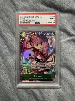 2025 One Piece Perona Alt Art OP12-034 Legacy of the Master PSA 9! Clean - Image 1