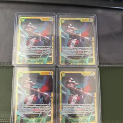 2026 One Piece Dracula Mihawk Op14-119 SEC X4 PLAYSET - Image 1