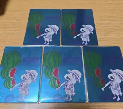 One Piece Natsu Comi 2026 Metakila Card Luffy Watermelon 5 card set From Japan - Image 1