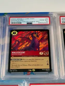 2022 Disney Lorcana D23 1st Edition Promo Maleficent PSA 10 - Image 1