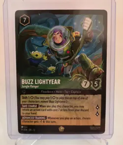 Disney Lorcana Wilds Unknown Buzz Lightyear Jungle Ranger Foil #91/204 - Image 1
